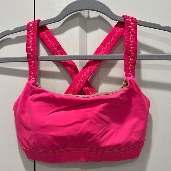 Lululemon Sports Bra Size 6 Pink - Picture 1 of 3